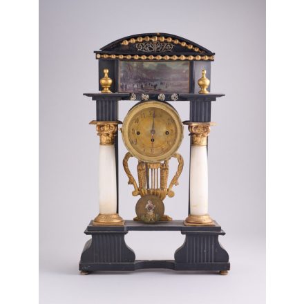 Biedermeier oszlopos asztali óra