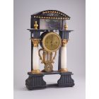 Biedermeier oszlopos asztali óra