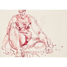 Hincz Gyula: Ülő női akt V.