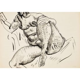 Hincz Gyula: Ülő női akt VI.