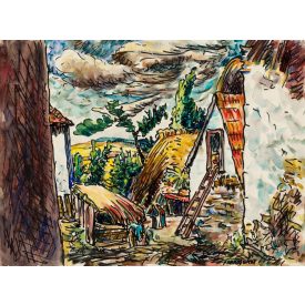 Farkasházy Miklós: Tanyaudvar