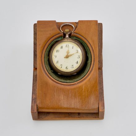 Női ezüst zsebóra tokban