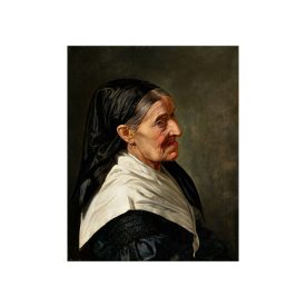 Zichy Mihály: Idős hölgy portréja, 1845