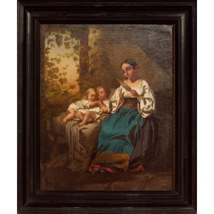 Török Ede: Anya gyermekeivel