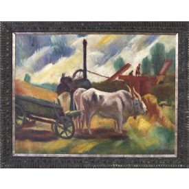 Mágori Varga Béla: Cséplés