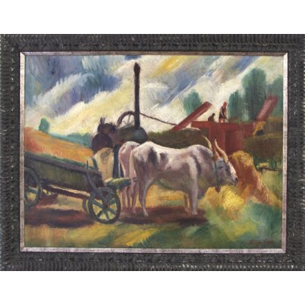 Mágori Varga Béla: Cséplés