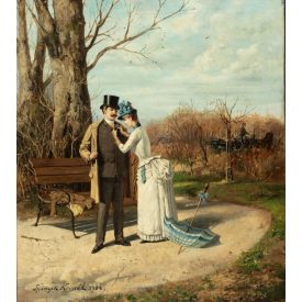 Spányik Kornél: Vasárnap délután, 1888