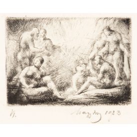 Zsögödi Nagy Imre: Akt kompozíció, 1923