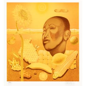 Victor Vasarely: Sárga Buddha