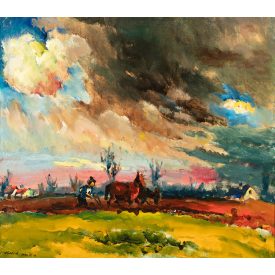 Holló László: Szántás, 1964