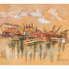 Román György: Kikötő, 1949