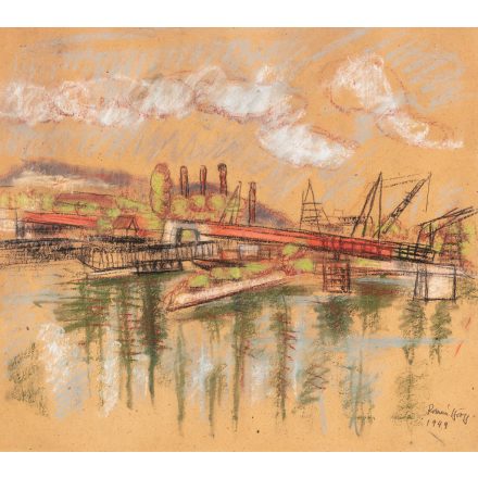 Román György: Kikötő, 1949