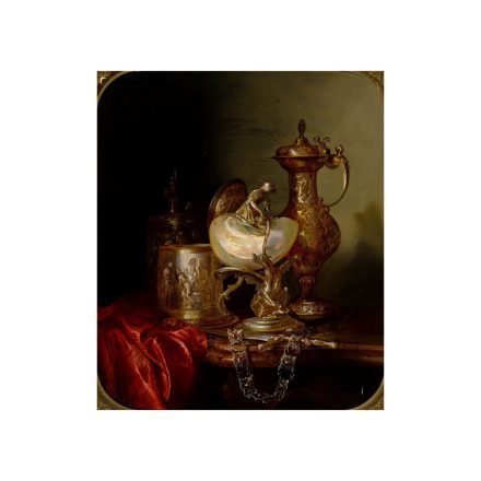 Schaffer Béla Adalbert: Asztali csendélet, 1851