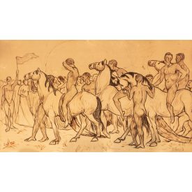 Kádár Béla: Lovasok