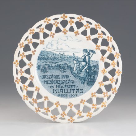 Zsolnay dísztányér