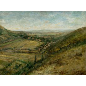   Ismeretlen alkotó (Székely Bertalan szignóval): Dombos táj