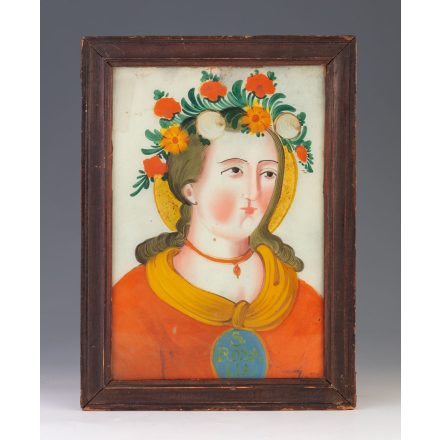 Szent Rozália üvegikon