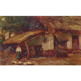 Páldy Aladár: Falusi udvar