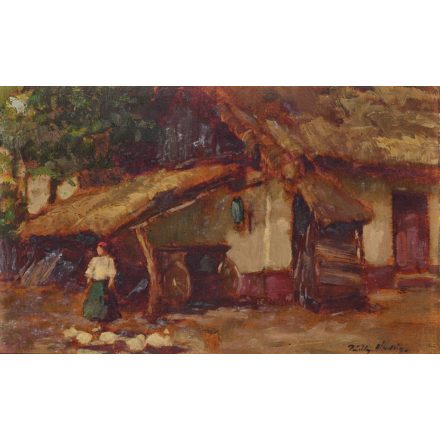 Páldy Aladár: Falusi udvar