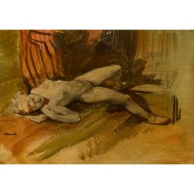 Istókovits Kálmán: Fekvő női akt