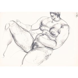 Hincz Gyula: Ülő női akt III. 