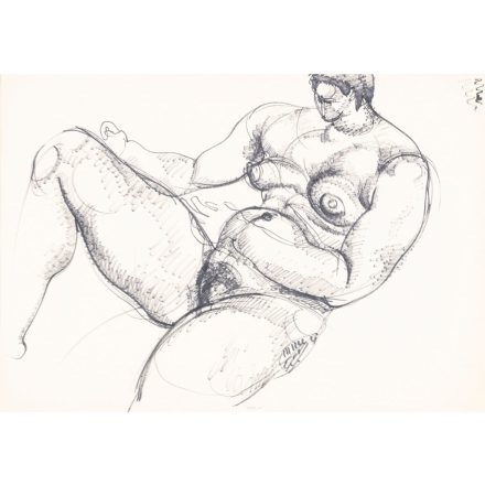 Hincz Gyula: Ülő női akt III. 