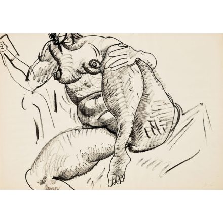 Hincz Gyula: Ülő női akt VI.