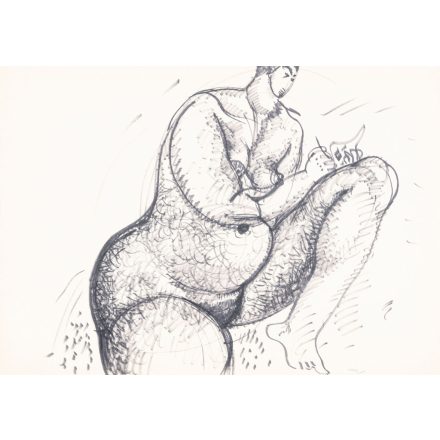 Hincz Gyula: Ülő női akt VIII. 