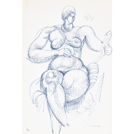 Hincz Gyula: Női akt tanulmány