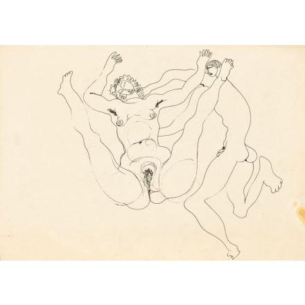 Hincz Gyula: Meztelen játszó női alakok