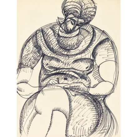 Hincz Gyula: Fekvő női akt I.