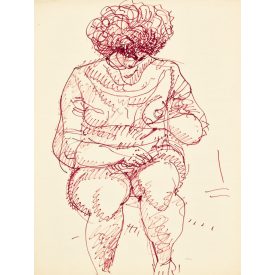 Hincz Gyula:  Olvasó női akt — Morci-Borci