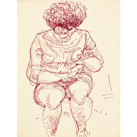 Hincz Gyula:  Olvasó női akt — Morci-Borci