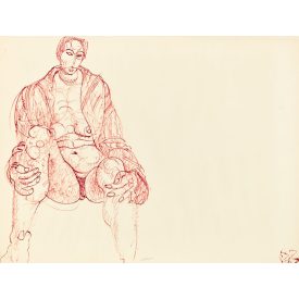 Hincz Gyula: Ülő női akt IV.