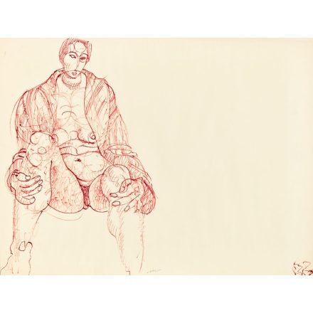 Hincz Gyula: Ülő női akt IV.