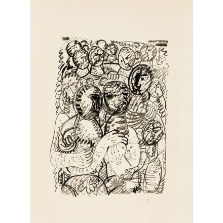 Hincz Gyula: Sokaság (1960 körül)