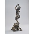 Női figurális gyertyatartó