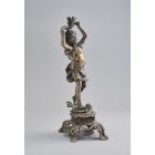 Női figurális gyertyatartó