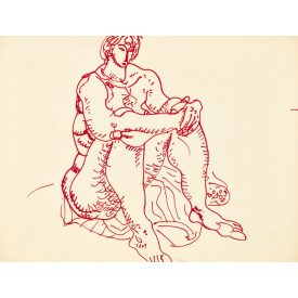Hincz Gyula: Ülő női akt VII.