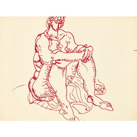 Hincz Gyula: Ülő női akt VII.