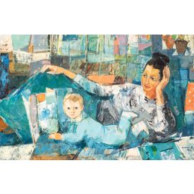 Gulyás Dénes: Anya gyermekével, 1962