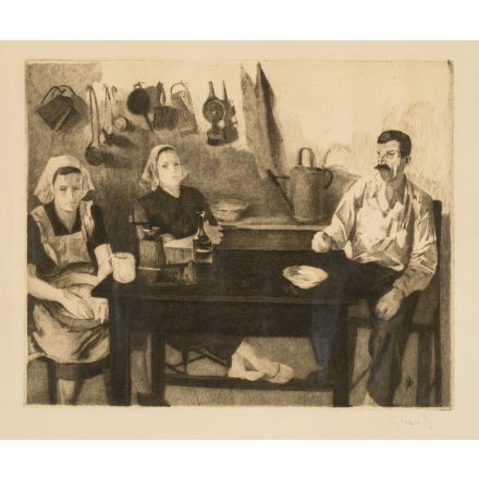 Bernáth Aurél: Konyhában