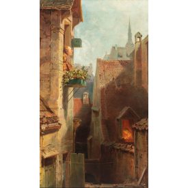   Ismeretlen XIX. századi festő Carl Spitzweg után: Vágyakozás