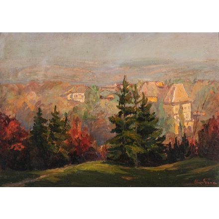 Pap Géza: Városrészlet