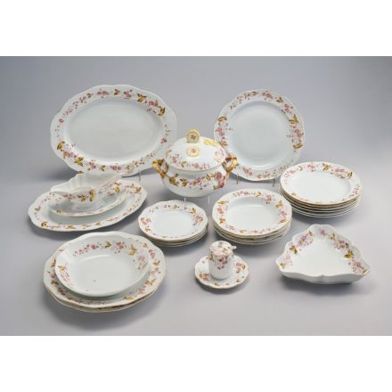 6 személyes 24 darabos antik porcelán étkészlet