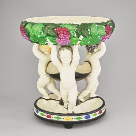 Figurális dísztál 3 puttóval