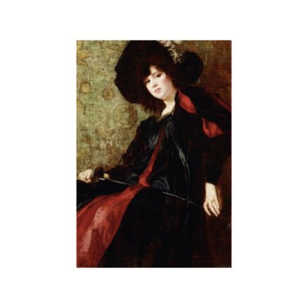 Spányik Kornél: Nő vívótőrrel,1897