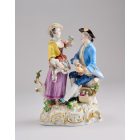 Kisplasztika - Rokokó jelenet