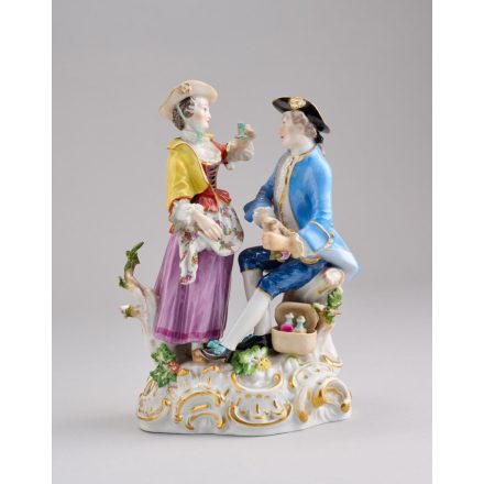 Kisplasztika - Rokokó jelenet