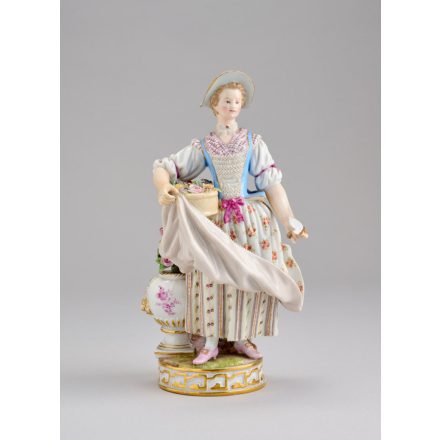 Kisplasztika - Virágárus lány